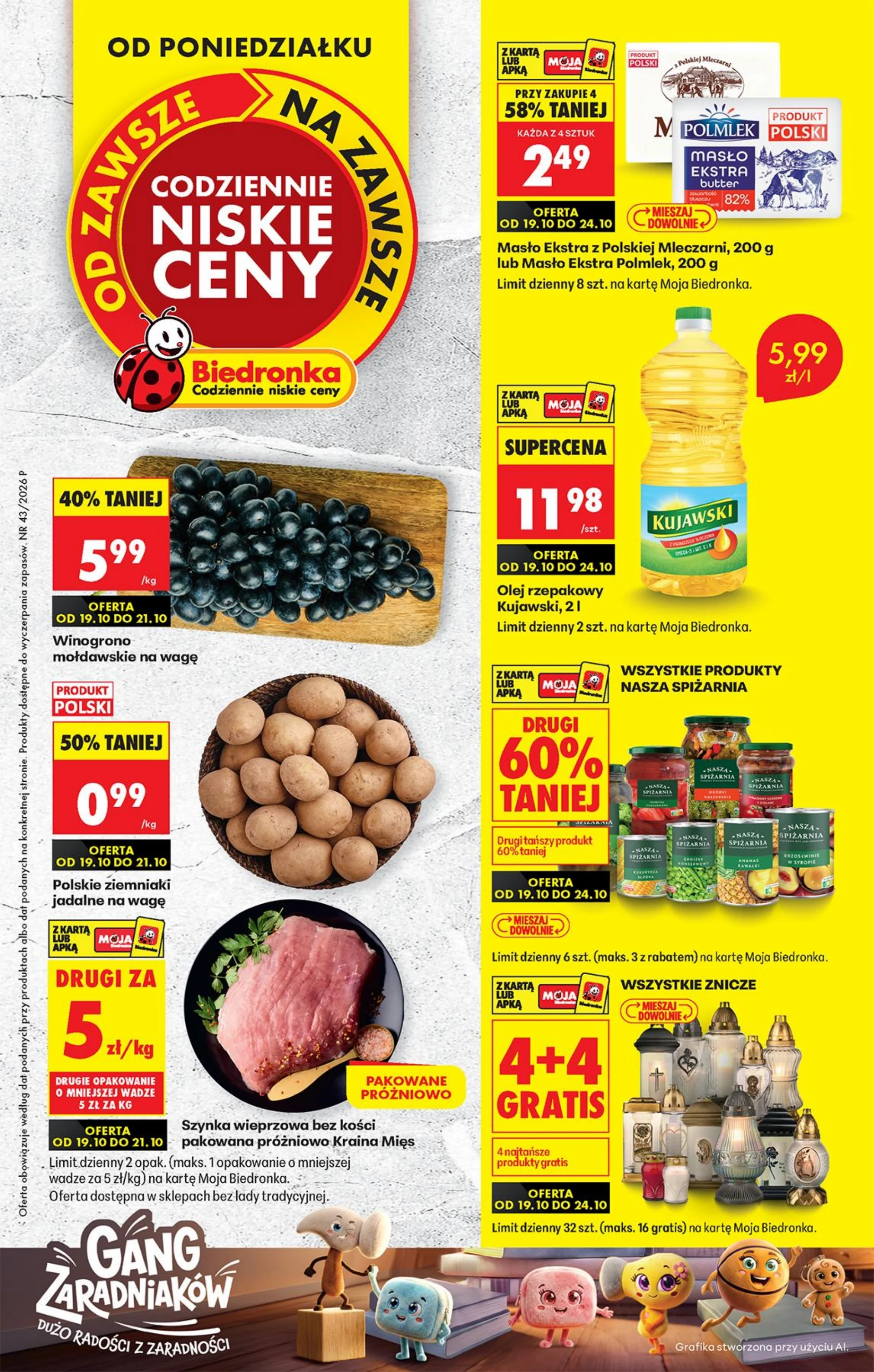 Biedronka Gazetka promocyjna 19-24.10 | Okazjum.pl