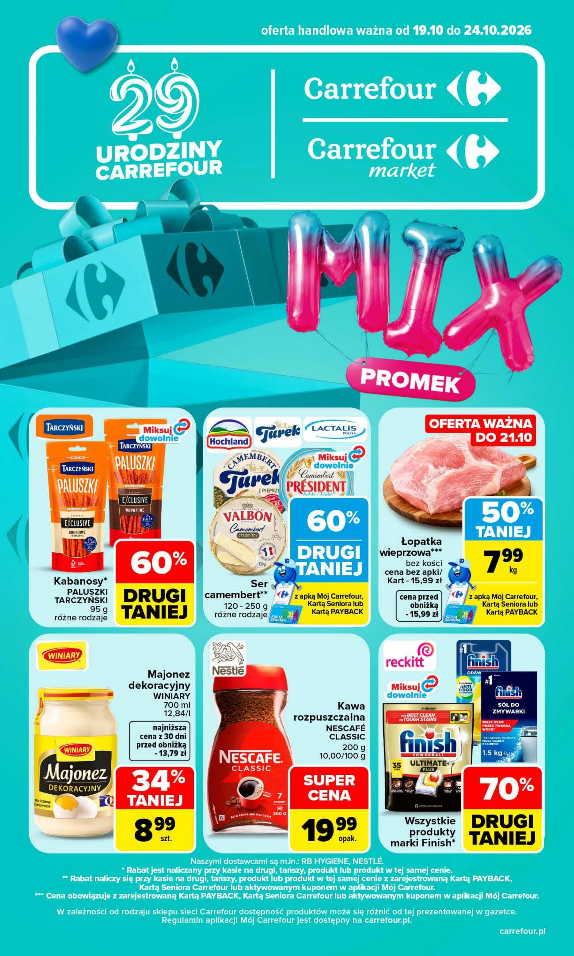 Carrefour Gazetka promocyjna 19-24.10 | Okazjum.pl