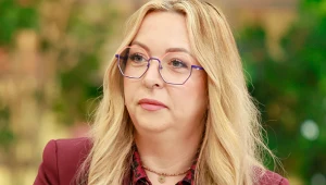 Klaudia Klimczyk w studiu "halo tu polsat"