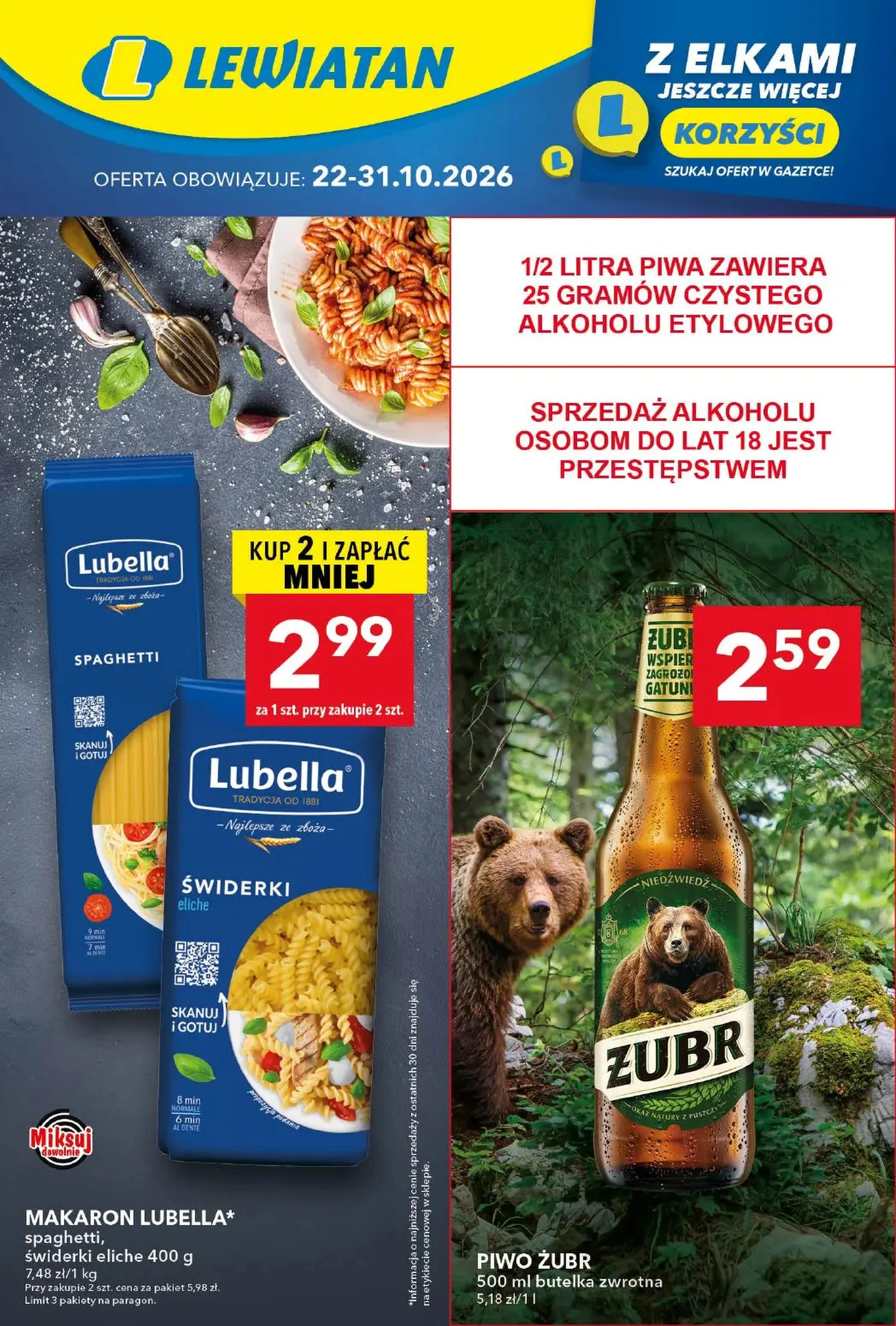Lewiatan Gazetka promocyjna 22-31.10 | Okazjum.pl
