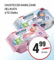 Вологі серветки Delikato