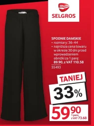 Spodnie damskie Selgros