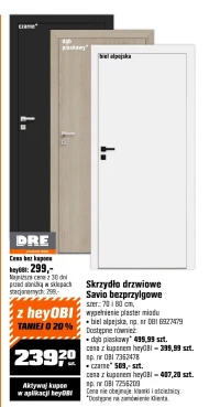 Skrzydło drzwiowe Dre