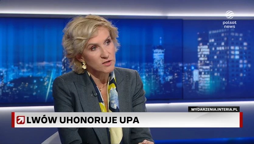 Pasławska w "Gościu Wydarzeń" o upamiętnieniu UPA i Szuchewicza: Sposób na mobilizację Ukraińców