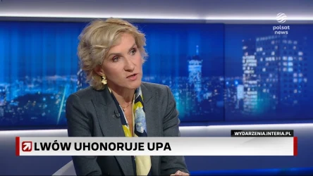 Pasławska w "Gościu Wydarzeń" o upamiętnieniu UPA i Szuchewicza: Sposób na mobilizację Ukraińców