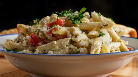 Sałatka makaronowa z fetą to świetna propozycja na lunch do pracy