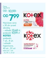 Wkładki higieniczne Kotex