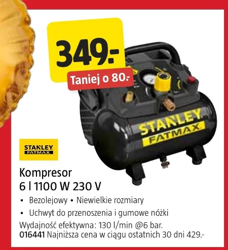 Безмасляний компресор Stanley