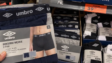 Biedronka wprowadza bieliznę Umbro i Reebok. Bokserki od 34,98 zł, markowe skarpety od 17,97 zł