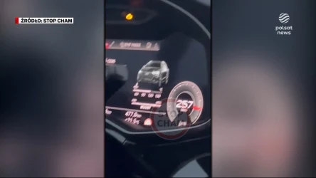 "Wydarzenia": 257km/h na ekspresówce. "Popisy" ojca nagrał syn