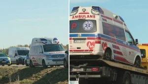 Łosiów. Ukradł karetkę i potrącił policjantkę. Podczas pościgu padły strzały