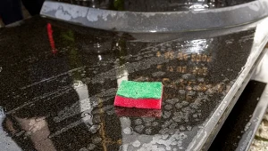 Ani mchu, ani porostów. Jedna rzecz i pomnik z granitu jest czysty jak łza
