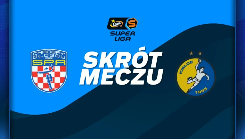 KGHM Chrobry Głogów - Industria Kielce. Skrót meczu