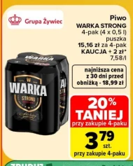 Piwo Warka Strong