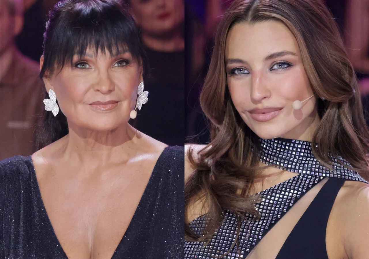 Iwona Pavlović, Julia Wieniawa Iwona Pavlović i Julia Wieniawa podczas nagrania programu "Taniec z gwiazdami".