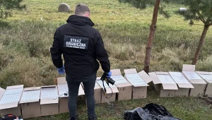 Akcja służb pod Ełkiem. Zabezpieczono nielegalne papierosy.