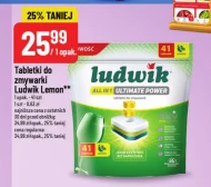 Таблетки для посудомийних машин Ludwik