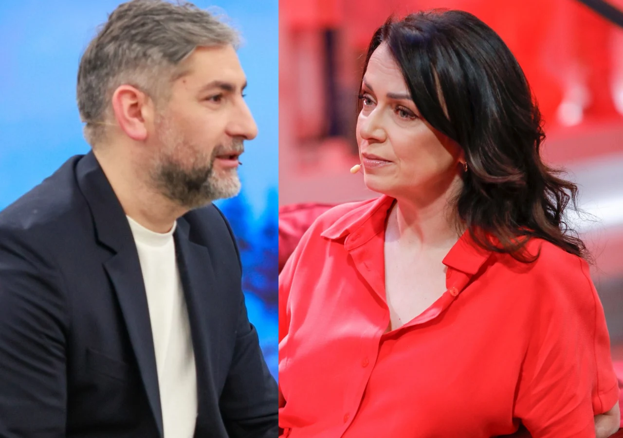 Irakli Basilaszwili, Katarzyna Pakosińska Katarzyna Pakosińska i Irakli Basilaszwili podczas wspólnej rozmowy.