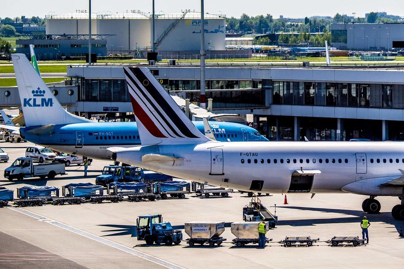 1,5 mld euro straty linii lotniczych KLM-Air France w I kwartale 2021 r. /AFP