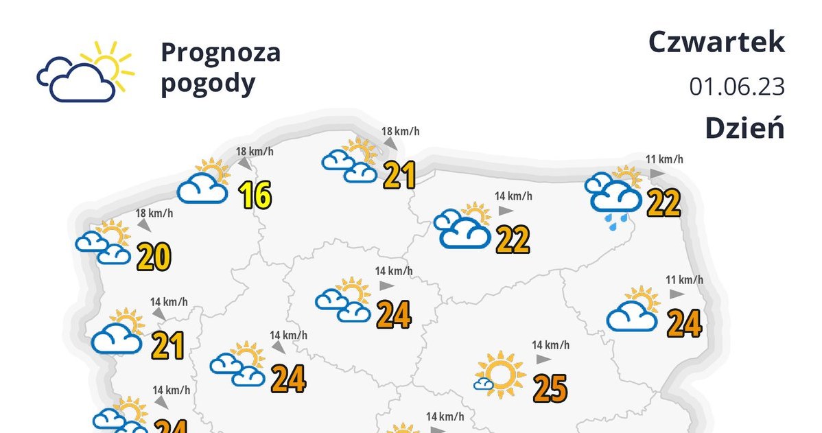 1 czerwca będzie wyjątkowo ciepłym dniem /IMGW /