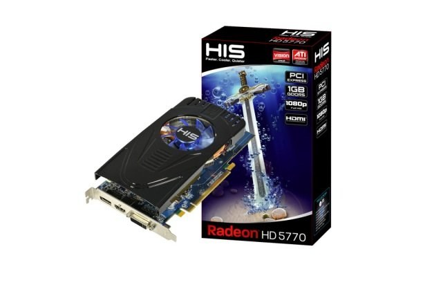 1.	HIS Radeon 5770 HIS 1GB DVI&HDMI&DP (PCI-E) /materiały prasowe