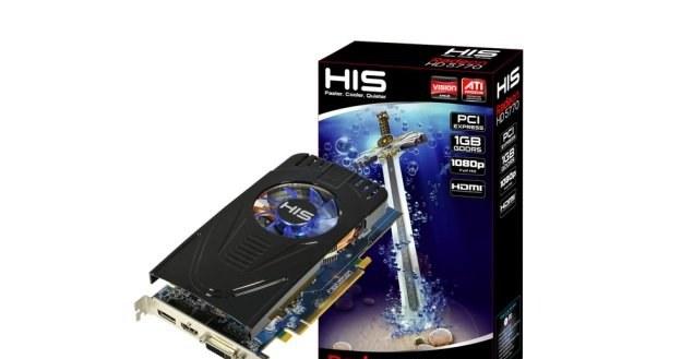 1.	HIS Radeon 5770 HIS 1GB DVI&HDMI&DP (PCI-E) /materiały prasowe