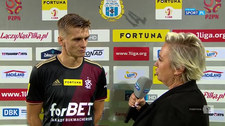 1 Liga. Bartosz Szeliga (ŁKS): Chcieliśmy mocno zacząć to spotkanie (POLSAT SPORT). Wideo