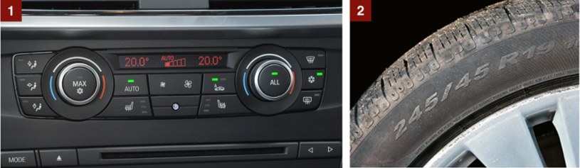 [1] Uwaga: wcale nie wszystkie auta mają klimatyzację automatyczną (ale większość). Panel klimatyzacji dwustrefowej jest łatwy w obsłudze i może jeszcze mieć przełączniki podgrzewania foteli. [2] Nawet w wersji 20d można trafić na egzemplarze z kołami 19-calowymi. Odradzamy. /Motor