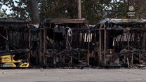 10 autobusów w ogniu. Pożar w Bytomiu