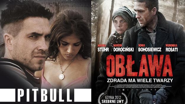 10 lat minęło: Weronika Rosati i Marcin Dorociński na plakatach "PitBulla" i "Obławy" /materiały dystrybutora