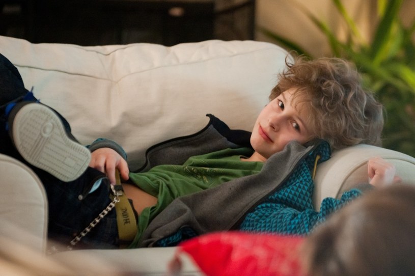 10-letni Adam Zdrójkowski na planie serialu "rodzinka.pl" /VIPHOTO /East News