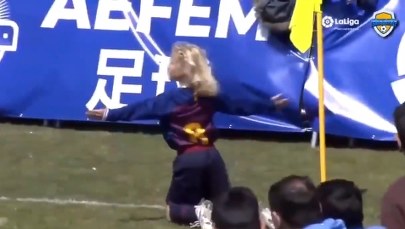 10-letni Polak z Barcelony znów zabłysnął. Strzelił gola Realowi