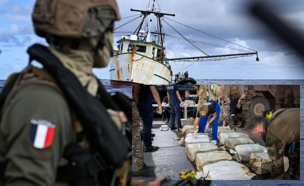 10 ton kokainy wartych pół miliarda euro. Brawurowa akcja na morzu