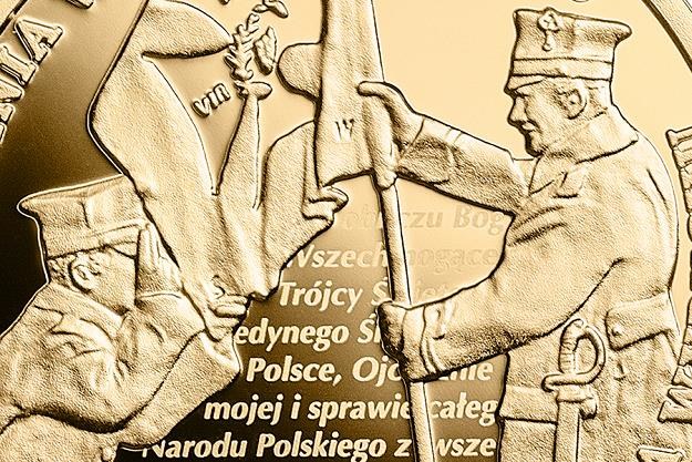 100. rocznica wybuchu Powstania Wielkopolskiego, 200 zł, detal rewersu /NBP