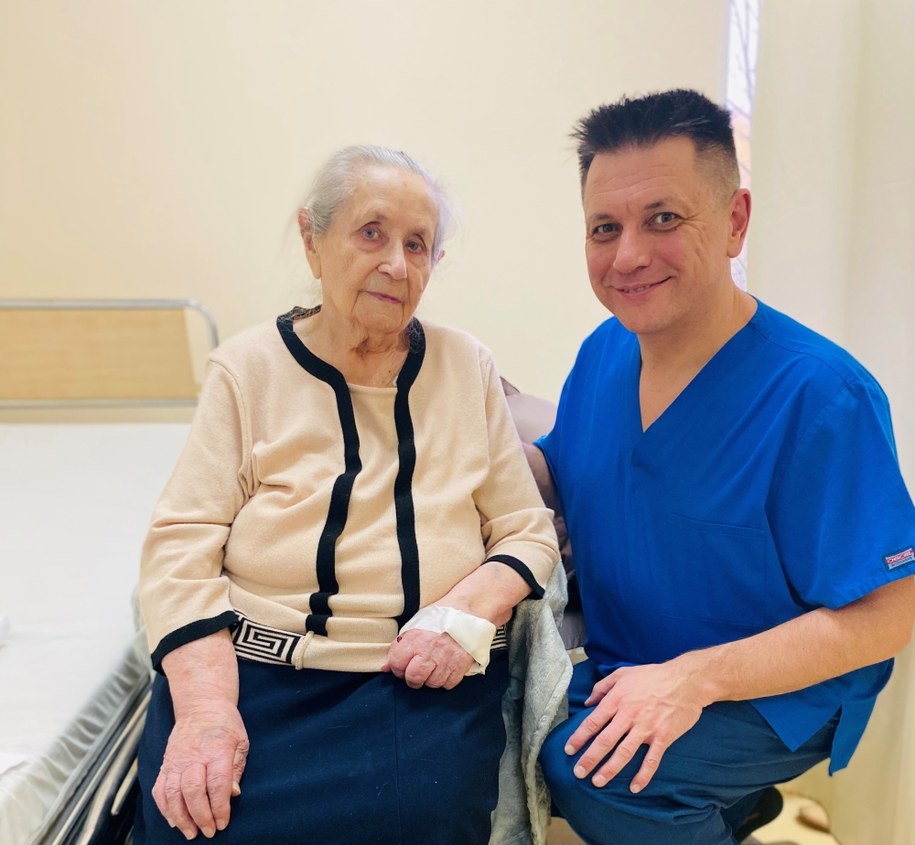 102-letnia pani Liliana, której wszczepiono rozrusznik serca /Materiały prasowe