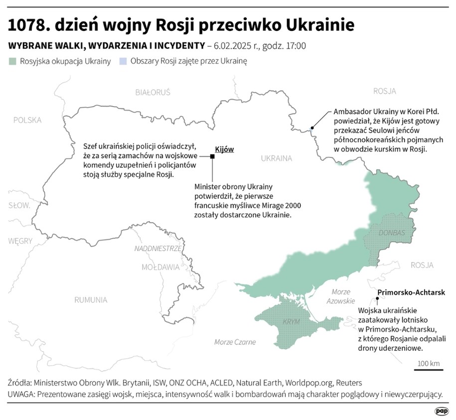 1078. Den ruské války proti Ukrajině /Michał Czernek /PAP