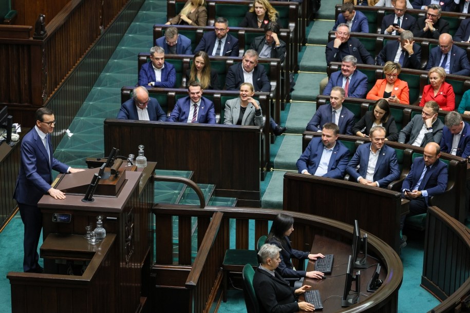 Podano godzinę głosowania nad wotum zaufania dla Morawieckiego