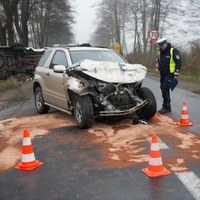 Niebezpieczny wypadek w Łódzkiem