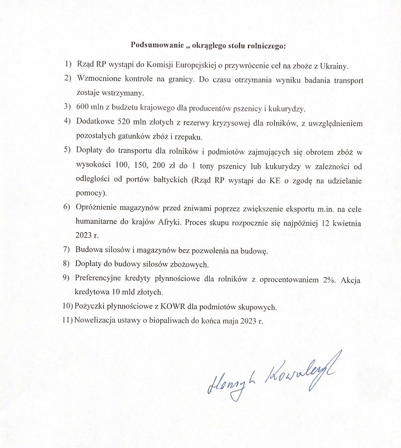 11 punktów podsumowania okrągłego stołu /Magdalena Grajnert /RMF FM