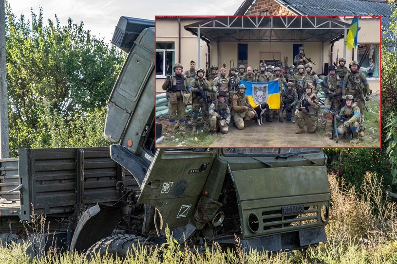 "11 września Hoptiwka przeszła pod kontrolę sił zbrojnych Ukrainy" - przekazali żołnierze /Mykola Kalyeniak / Twitter /PAP