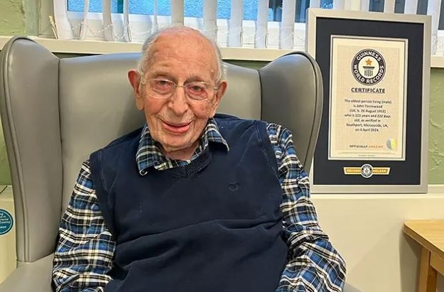 111-letni Brytyjczyk John Tinniswood /Guinness World Records /