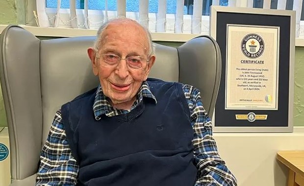 111-letni Brytyjczyk najstarszym mężczyzną na świecie