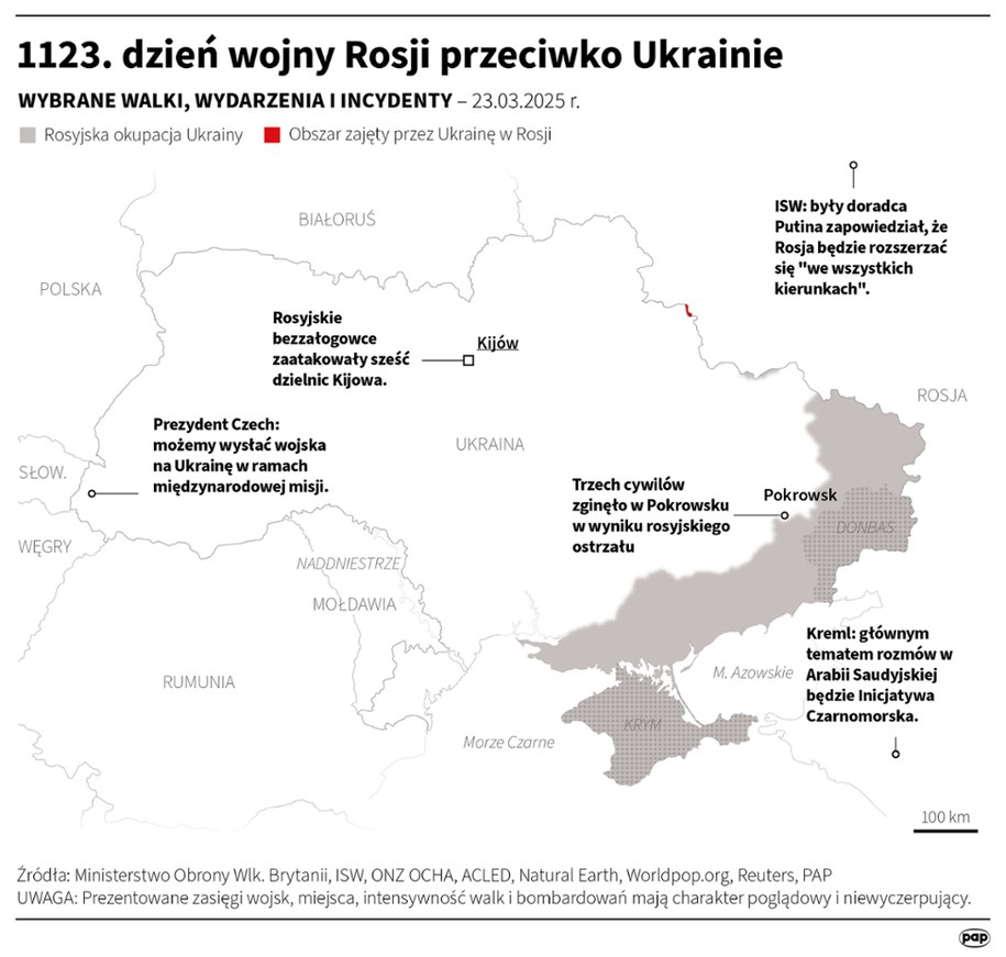 1123. Den Ruské války proti Ukrajině /Adam Ziemienowicz /PAP