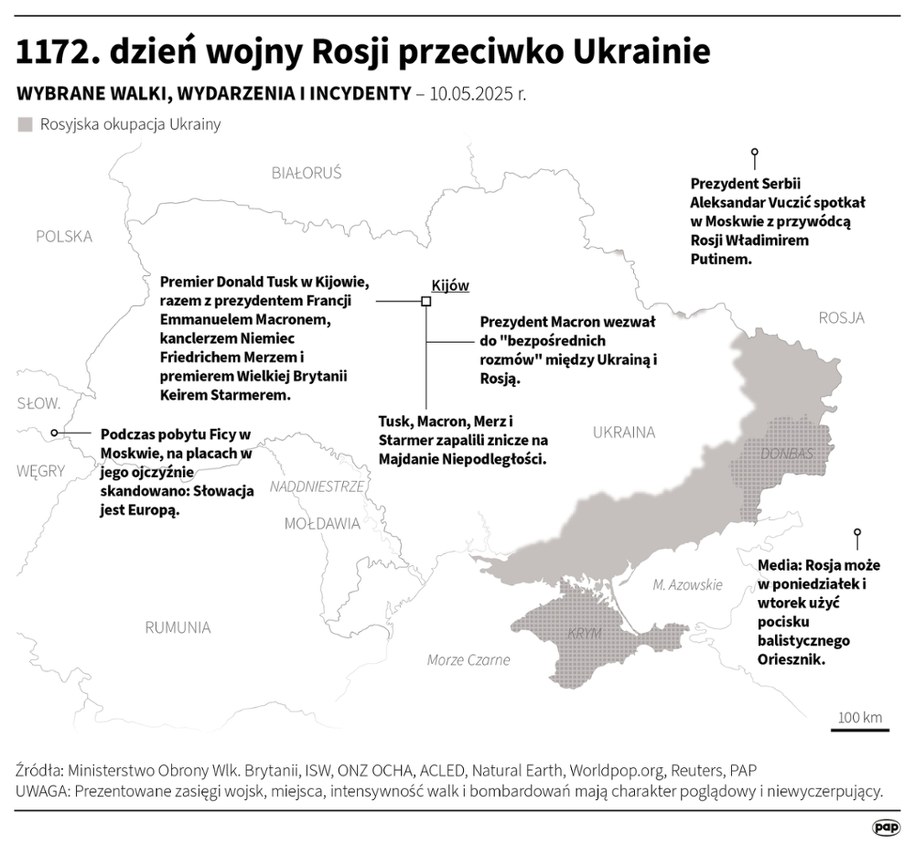 1172. dzień wojny Rosji przeciwko Ukrainie /Adam Ziemienowicz