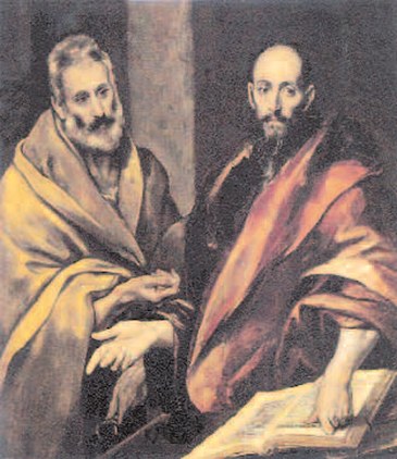12 Apostołowie Piotr i Paweł, El Greco, ok. 1590 r. 12 Apostołowie Piotr i Paweł, El Greco, ok. 1590 r. /Encyklopedia Internautica