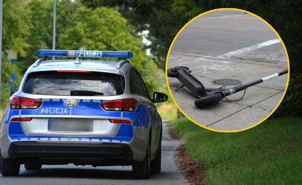 12-latek jadący hulajnogą zderzył się z samochodem osobowym
