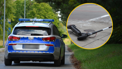12-latek jadący hulajnogą zderzył się z samochodem osobowym