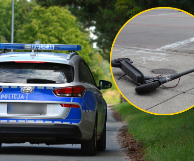 12-latek jadący hulajnogą zderzył się z samochodem osobowym