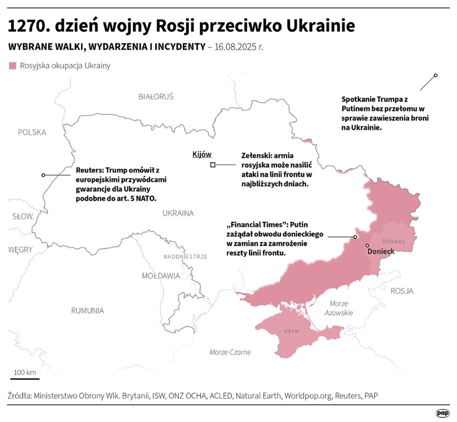 1270. dzień wojny Rosji przeciwko Ukrainie /Adam Ziemienowicz /PAP