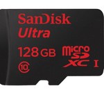 128 GB SanDisk Ultra microSDXC - 16 filmów Full HD